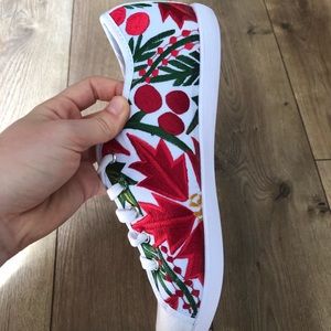 Handmade in Mexico embroidered sneakers NEVER WORN